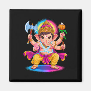 Imã Hindu Ganesha Puja Elefante Deus Índia Meditação Y