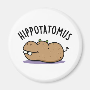 Imã Hip-batateira-mus Funny Hippo Pun