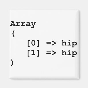 Imã Hip Hip Hooray Programando Array