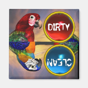 IMÃ HIPER PARROS/ARA VERMELHA E AZUL