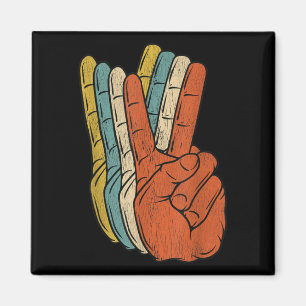Imã Hippie dos anos 70 da Retro Peace Vintage