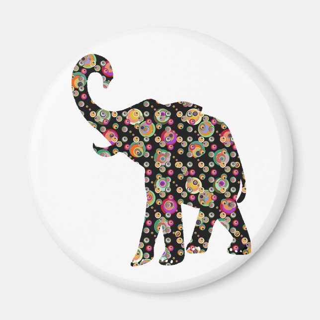 Imã Hippie Elephant (Frente)