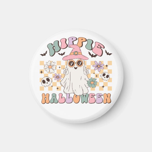 Imã Hippie Halloween (Frente)