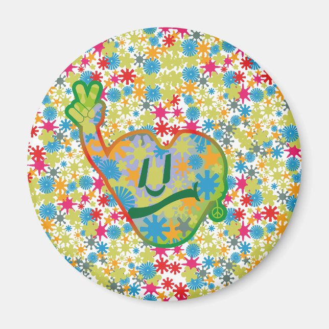 Imã Hippie Heart ICON 2024 BY MASANSER (Frente)