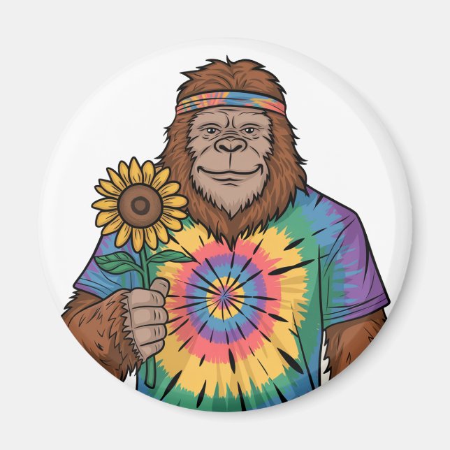 Imã Hippie Sasquatch (Frente)