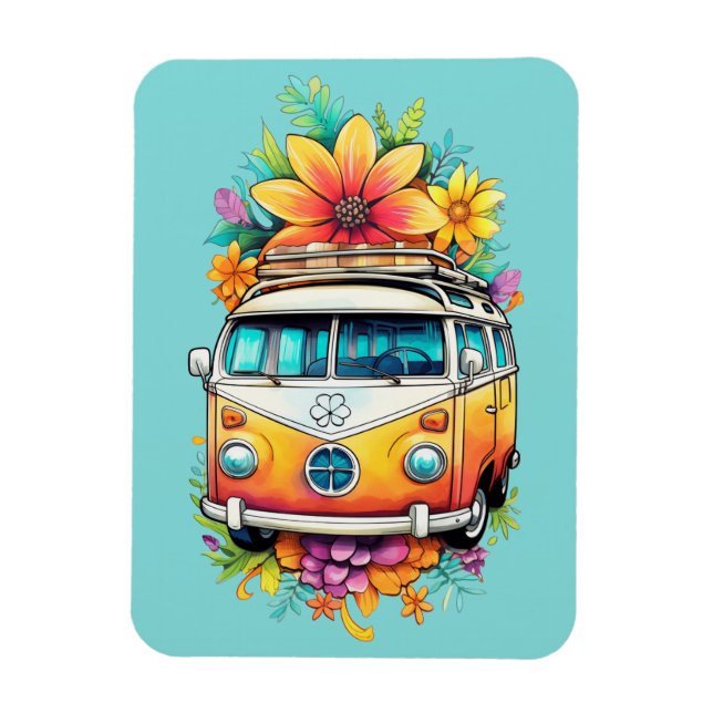 Ímã Hippie Van (Vertical)