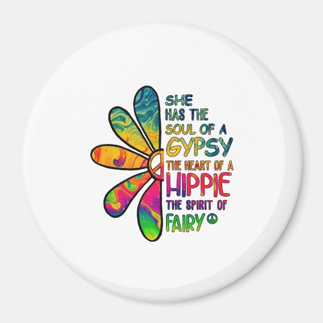 Imã Hippie White (Frente)