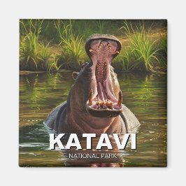 Imã Hippo no Parque Nacional de Katavi, Tanzani