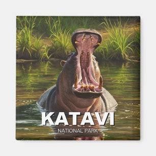 Imã Hippo no Parque Nacional de Katavi, Tanzani