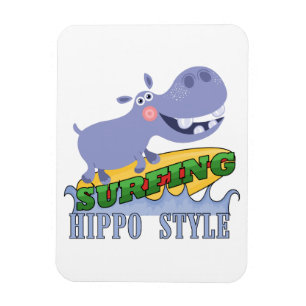 Ímã Hippopotamus do surfista
