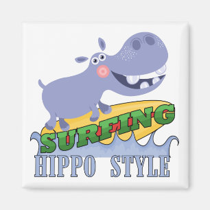 Imã Hippopotamus do surfista