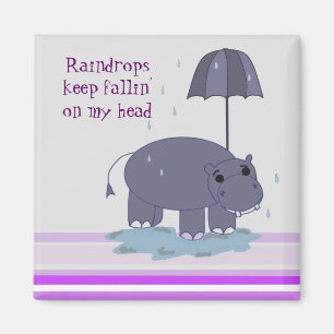 Imã Hippopotamus roxo
