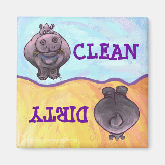 Imã Hippopotamus sujo / Magneta limpa da máquina de la