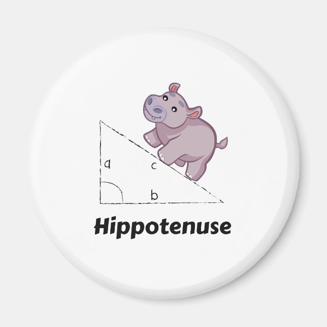 Imã Hippotenuse Engraçado Math (Frente)