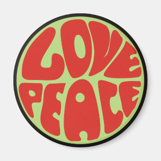Imã hippy love peace dito