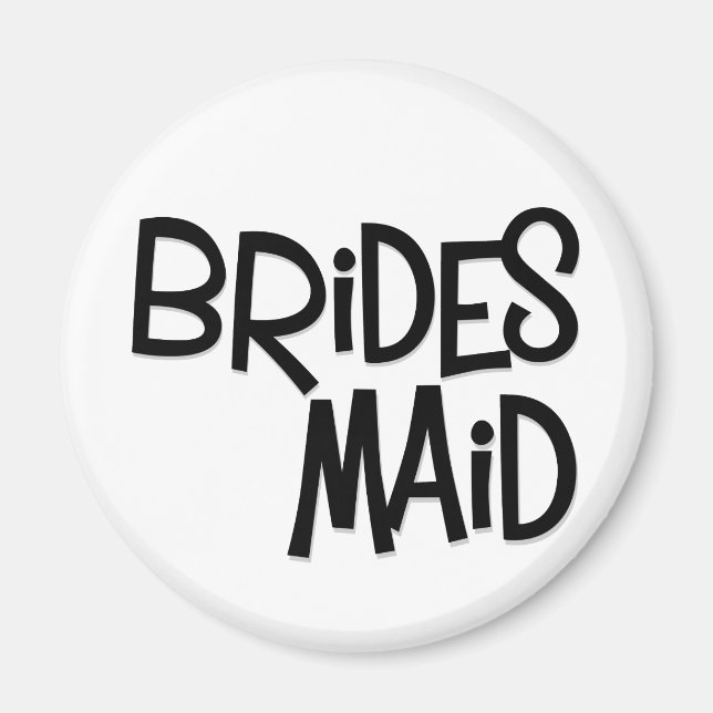 Imã Hipster Bridesmaid (Frente)