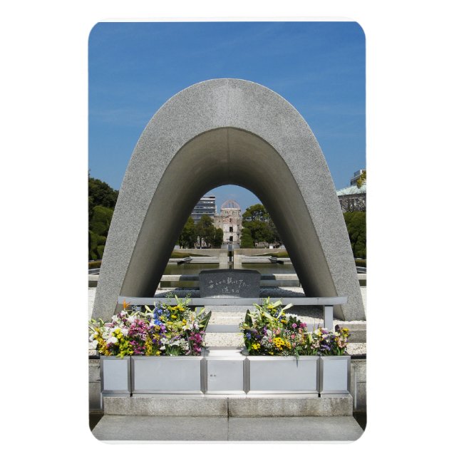 Ímã Hiroshima Memorial Cenotaph (Vertical)