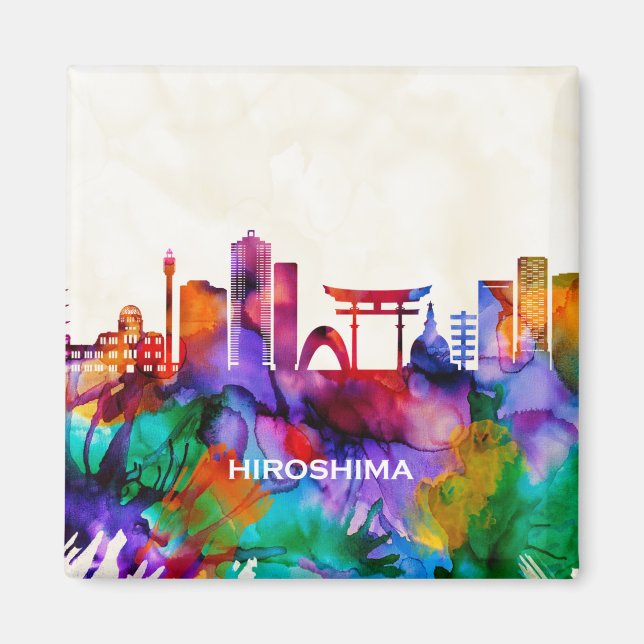 Imã Hiroshima Skyline (Frente)