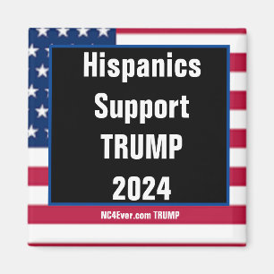Imã Hispânicos suportam o ímã TRUMP 2024