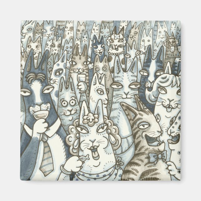 Imã Hiss N' Fitz CAT PARTITY MAGNET (Frente)