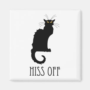 Imã Hiss Off Cat Engraçado