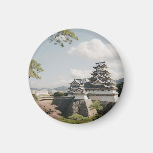 Imã História Japonesa da Fortaleza Majestosa do Castel