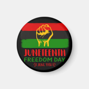 Imã História Negra do Dia da Liberdade