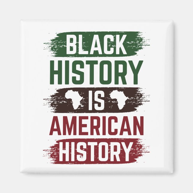 Imã História Negra é História Americana (Frente)