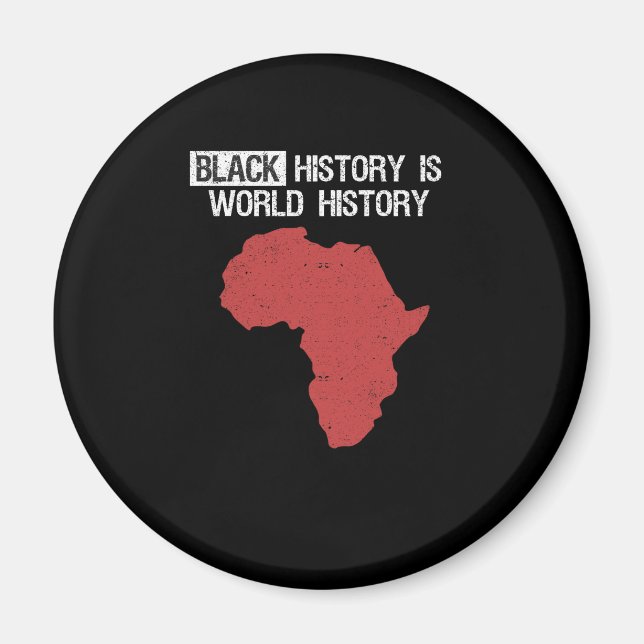 Imã História Negra É História Mundial Mês Africano (Frente)