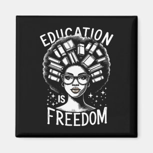 Imã História Negra Educação é Liberdade Livros Mulhere