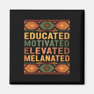 Imã História Negra Educada Motivada Elevada Melanizada