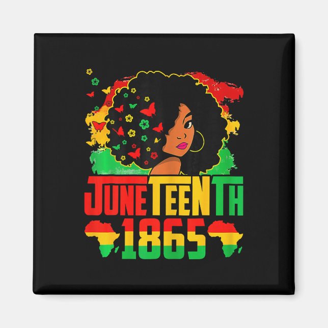 Imã História Negra Juneteenth É Meu Dia Da Independênc (Frente)