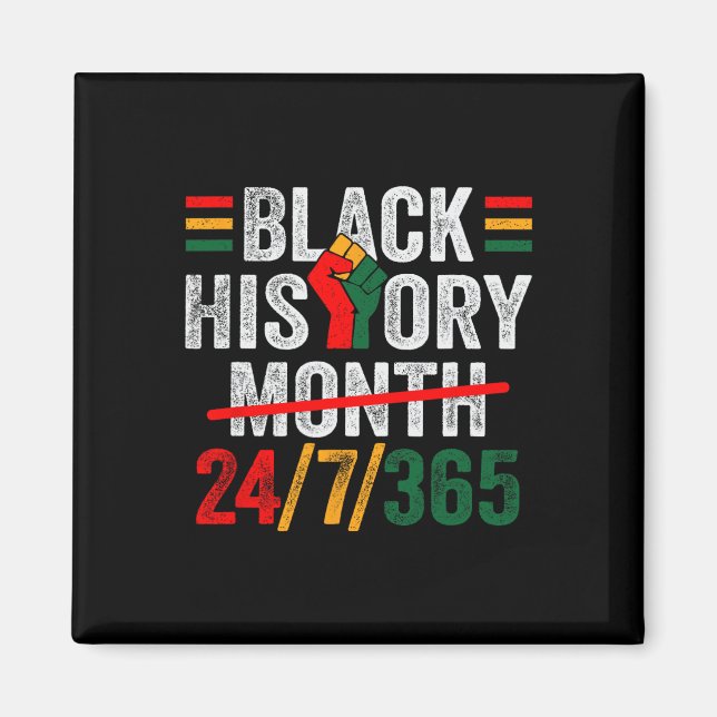 Imã História Negra Mês 24 7 365 Mulheres Africanas (Frente)