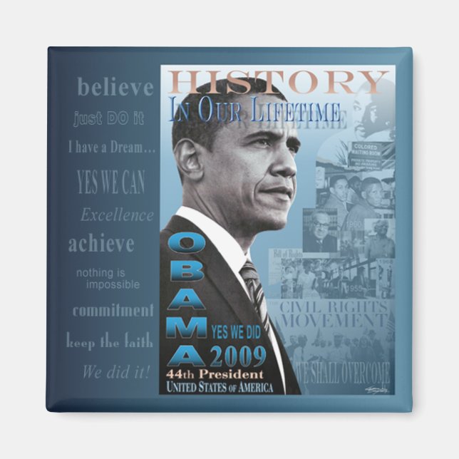 Imã História no nosso ímã da vida (direitos civis) (Frente)