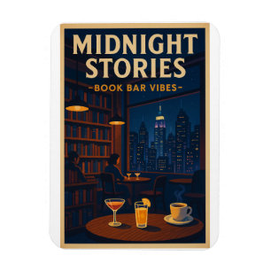 Ímã Histórias da meia-noite - Víblias de Bar de Livro