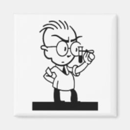 Imã Histórias em quadrinhos de química da retro-ciênci