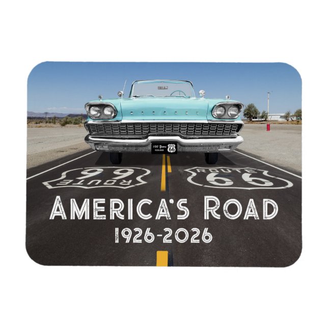 Ímã Historic Route 66 Centennial (Horizontal)