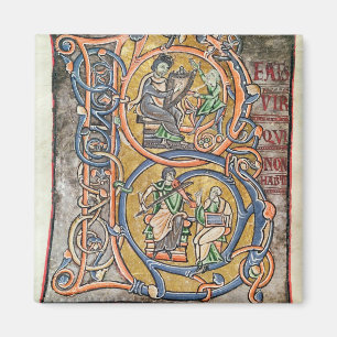 Imã Historiou o "B" inicial que retratava o Rei David