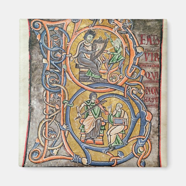 Imã Historiou o "B" inicial que retratava o Rei David (Frente)