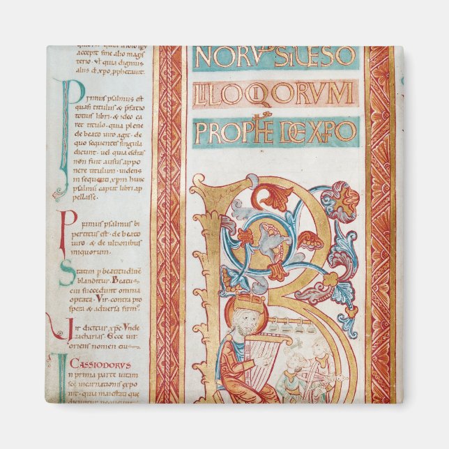 Imã Historiou o "B" inicial que retratava o Rei David (Frente)