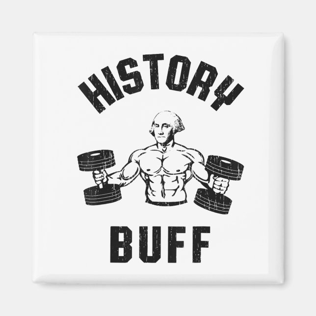 Imã History Buff Funny George Washington Workout , Sma (Frente)