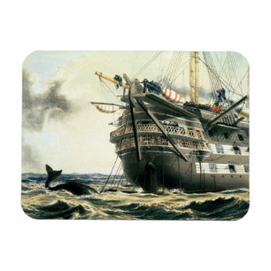 Ímã HMS Agamemnon que lança o cabo Atlântico original,