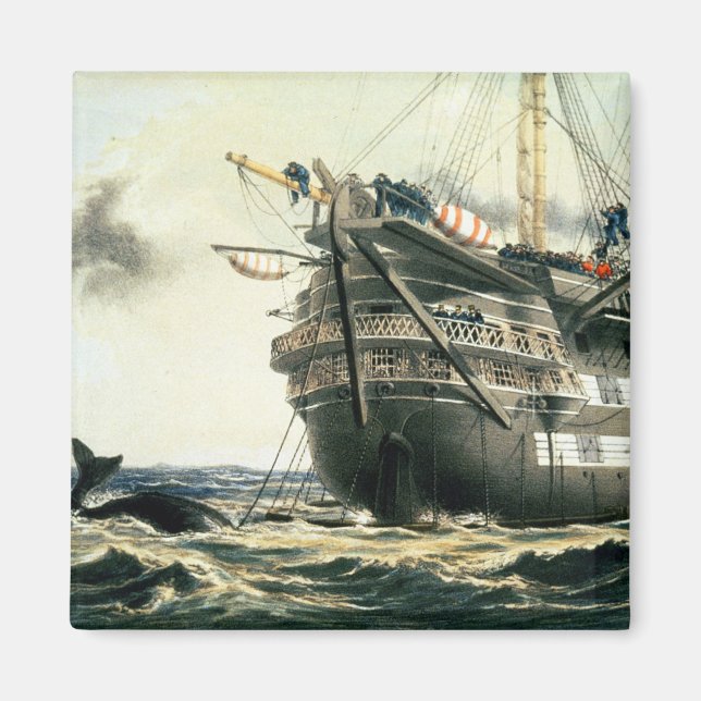 Imã HMS Agamemnon que lança o cabo Atlântico original, (Frente)