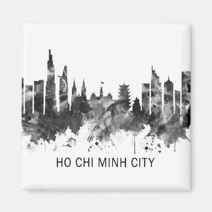 Imã Ho Chi Minh City Vietnam Skyline BW