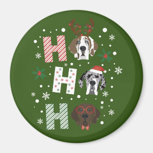 Imã Ho Ho Grande Dane Feliz Natal