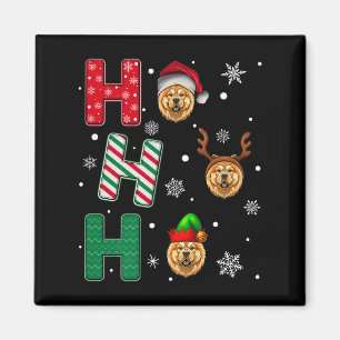 Imã Ho Ho Ho Chow Chow Dog Lover Correspondente ao Nat