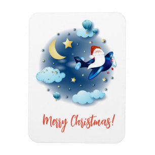 Ímã Ho ho ho! Papais noeis no avião