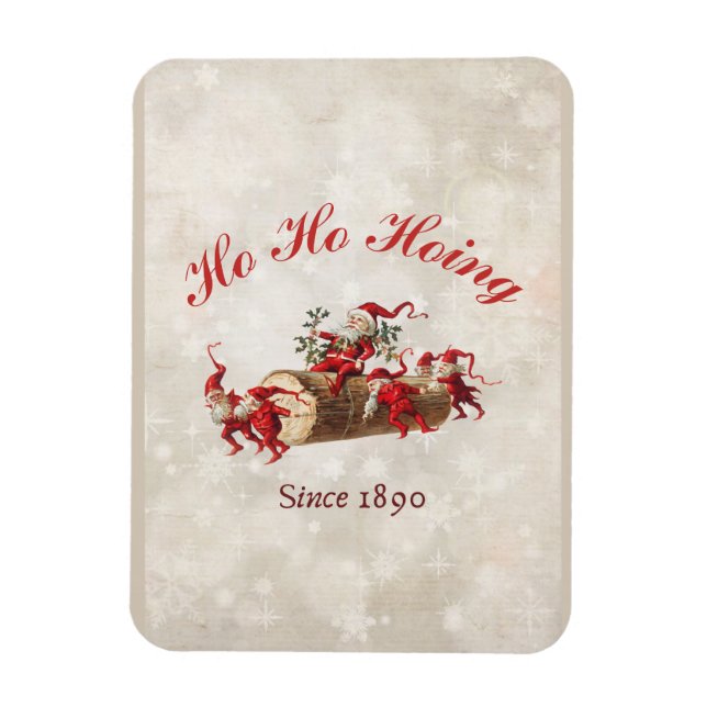 Ímã Ho Ho Hoing desde o Natal de 1890 dos gnomos antig (Vertical)