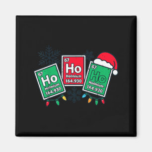 Imã Ho Ho Professor de Ciência Divertido Natal Química