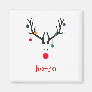Imã Ho ho, que abstrato Santa Claus rendeer engraçado
